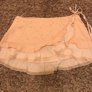 A&F Rhinestone wrap skirt