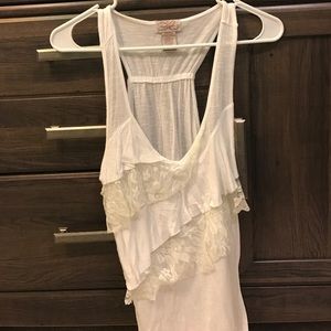Flowy lace tank top