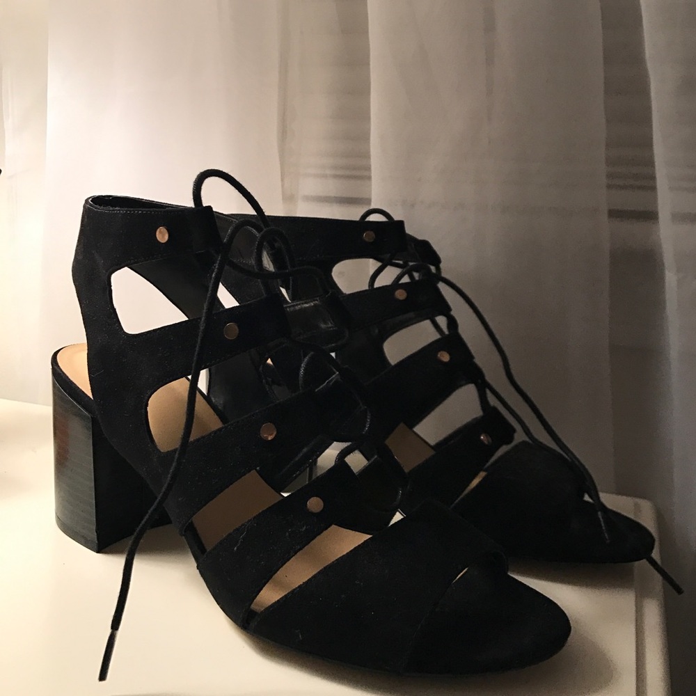 Bata Lace up Block Heels 👠
