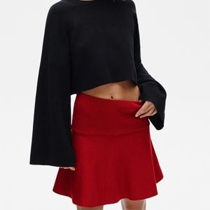 Red Zara mini skirt
