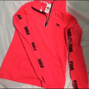 VS pink ultimate quarter zip $40