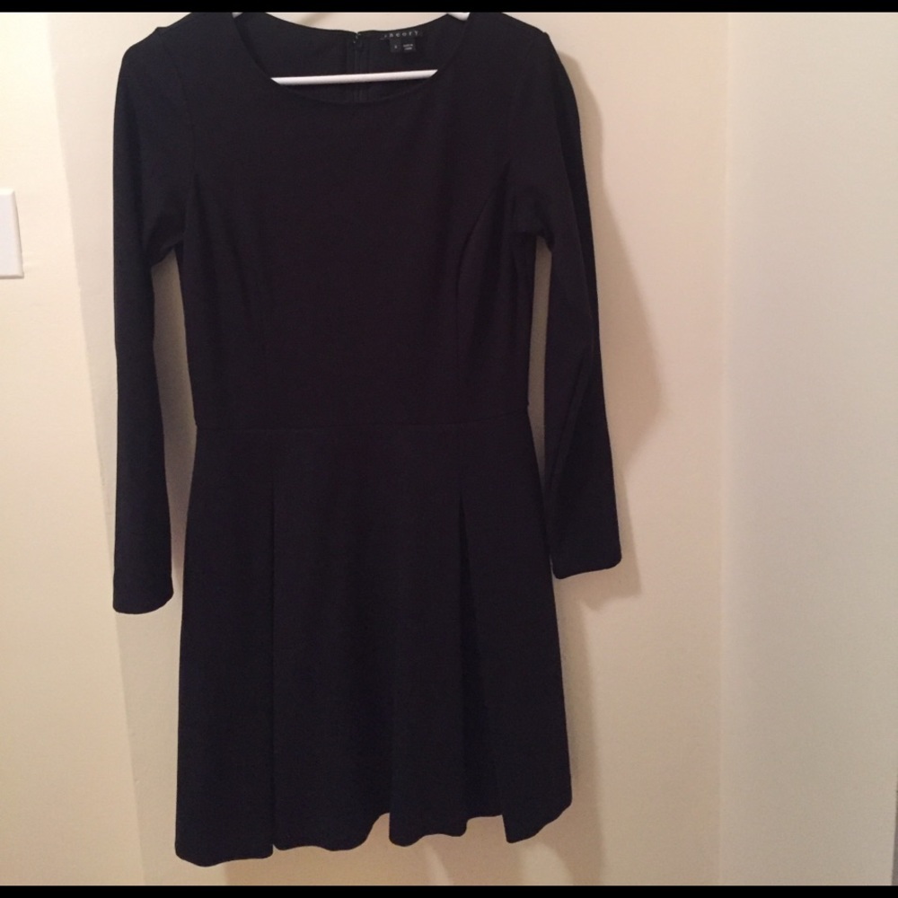 Worn once black theory long sleeve dress