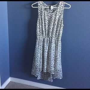H&M size 10, open back, high low, cheetah dress