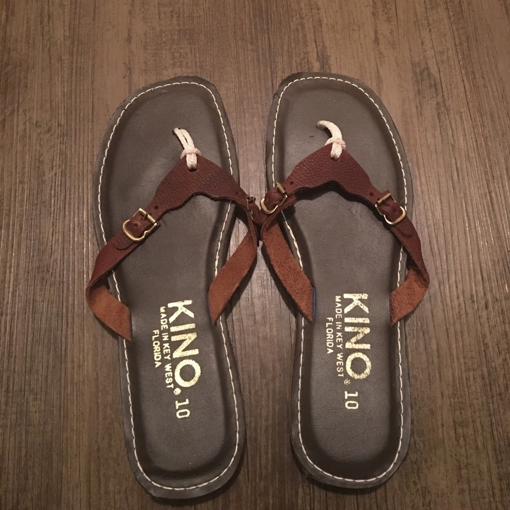 NEW Kino sandals; leather & handmade in Key West.