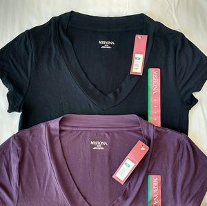 NWT Set of 2 Merona V Neck Tees