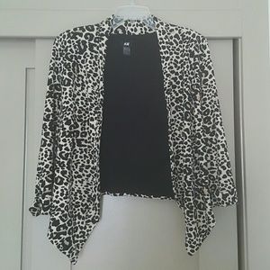 H&M leopard print blazer