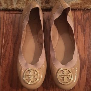 SOLD! Tory Burch 'Caroline' Patent Ballerina Flats