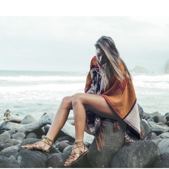 Boho Metallic Gladiator Sandals - Picture 2 of 3