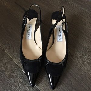 Jimmy Choo Black Kitten Heel Jimmy Choo Black Kitten Heel