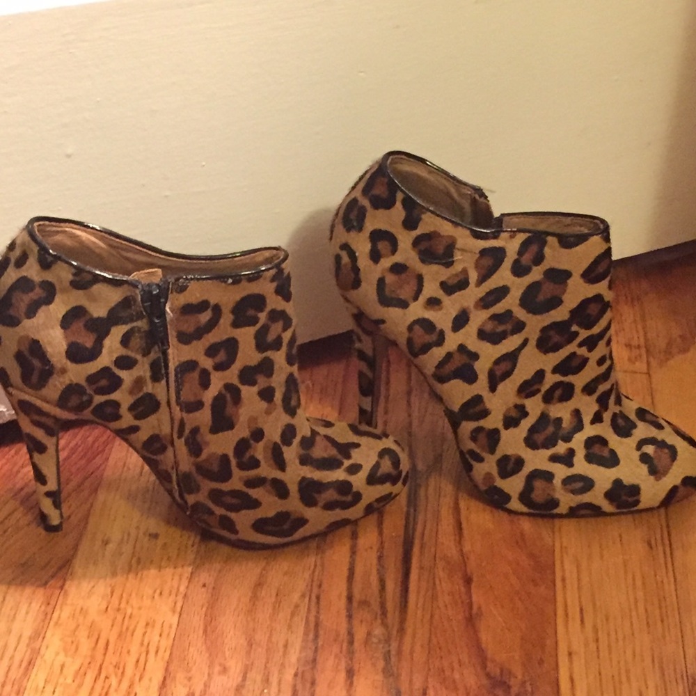 Also Cheetah Print Ankle Booties -- Never Worn