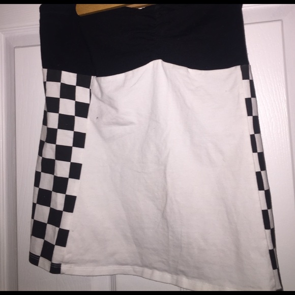 Fox Moto Co. sleeveless checkered halter top - Picture 2 of 2