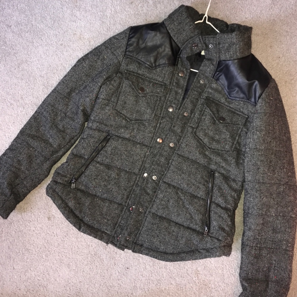 Winter quilted bomber type jacket