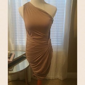 Sexy little nude fitted dress