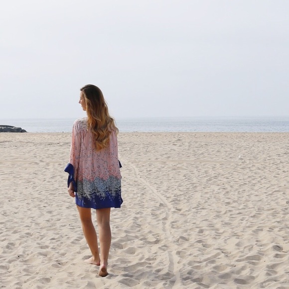 pink and blue floral dress - Picture 2 of 4