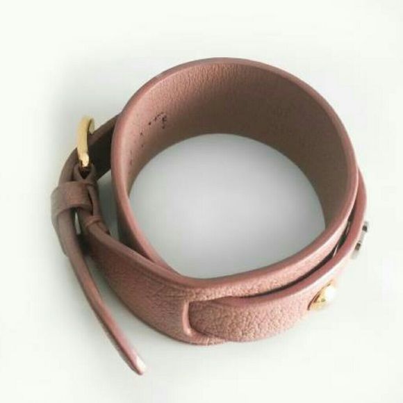 Louis Vuitton Rose Velours Wrap Spike It Bracelet - Picture 4 of 8