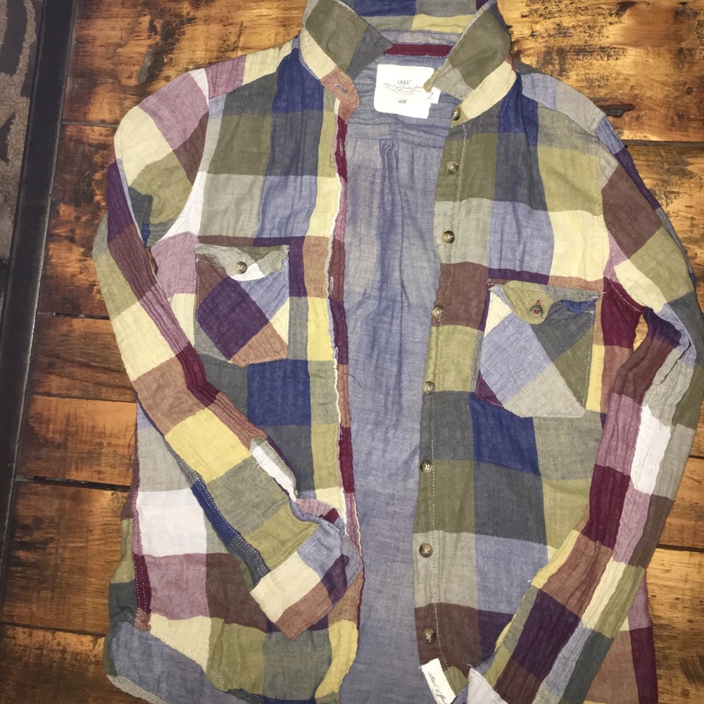Checkered H&M button up