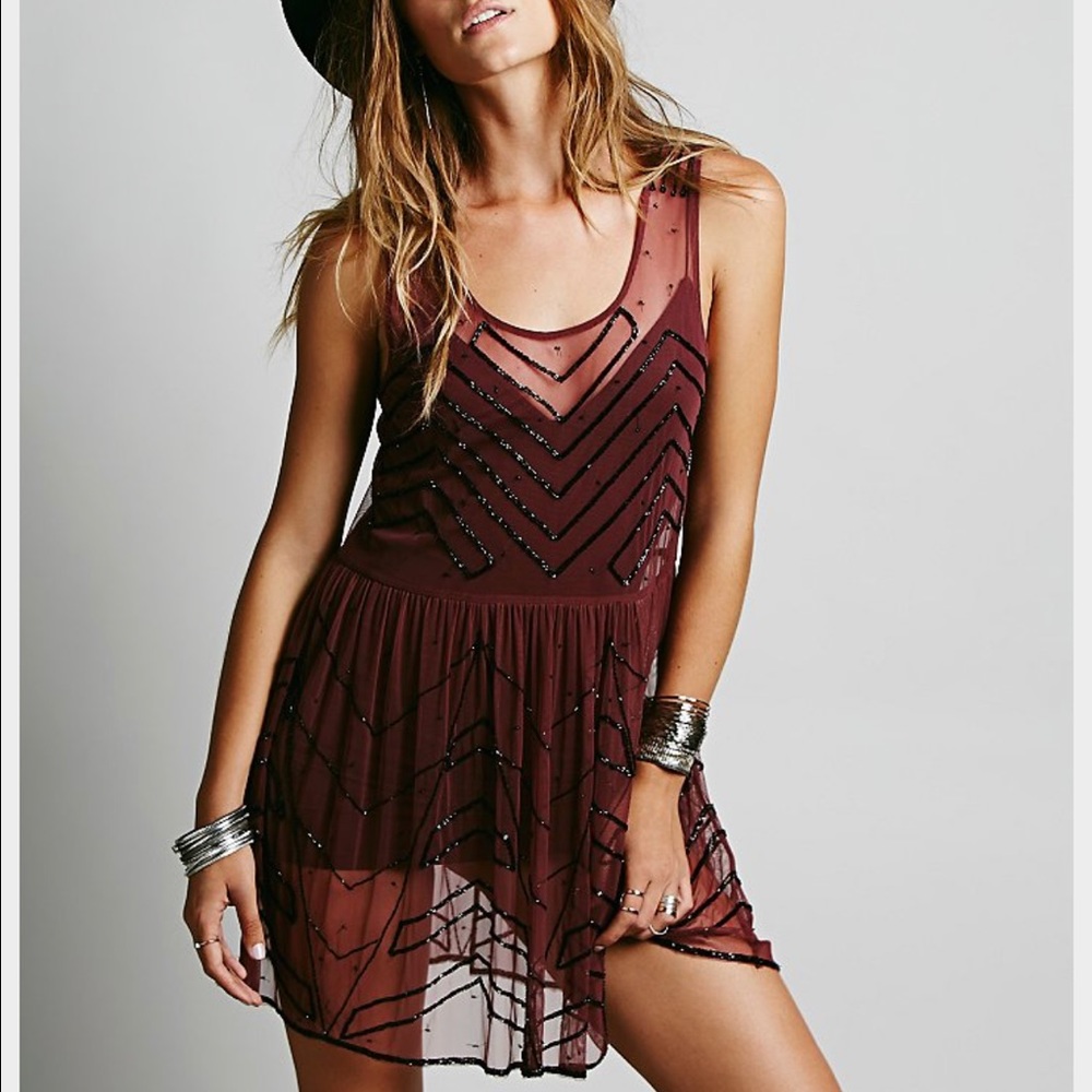 Free People Embellished Slip
