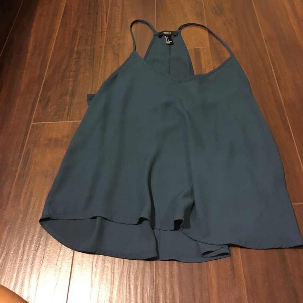 Open back tank top