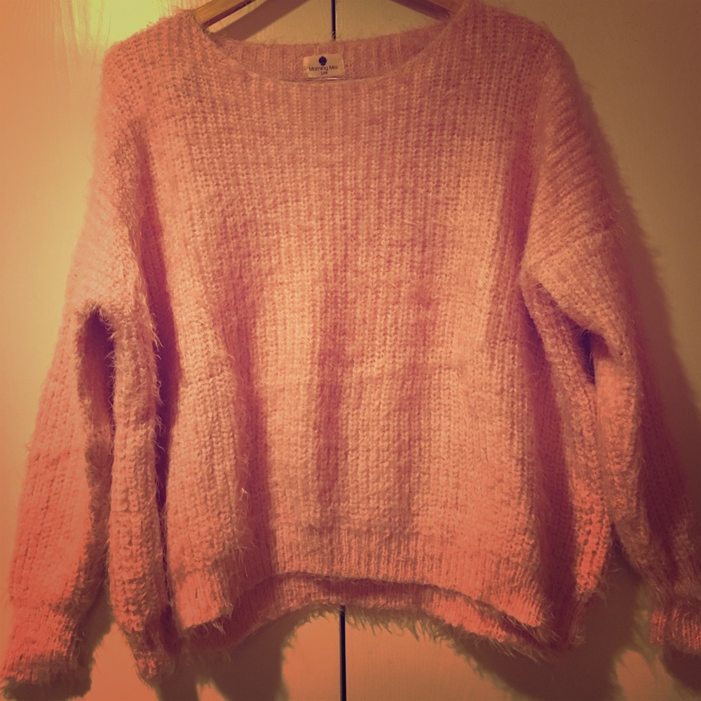 Gorgeous soft pink sweater.