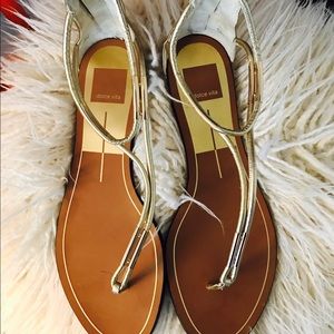 Dolce Vita Gold Gladiator Sandals