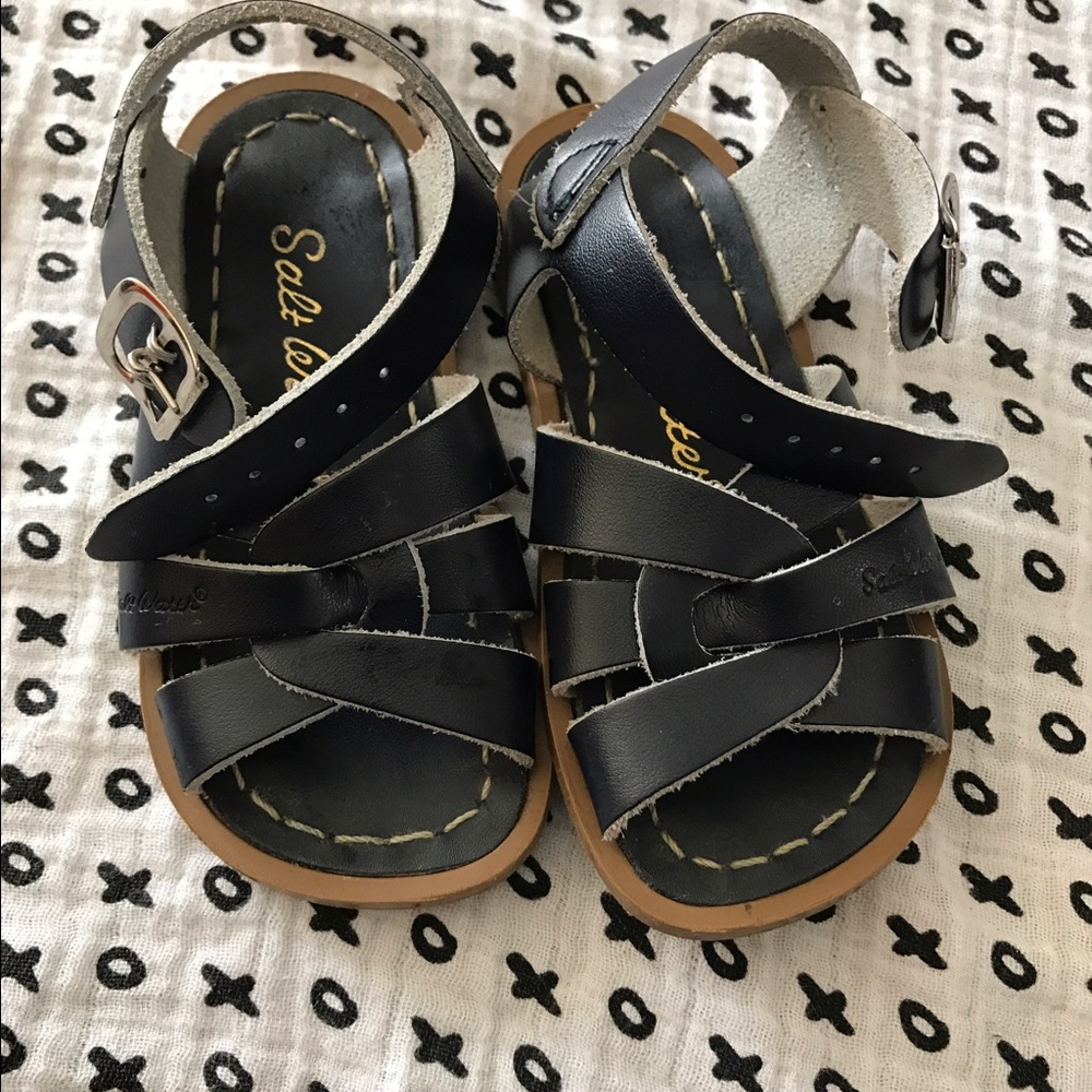 Salt Water Navy sandals