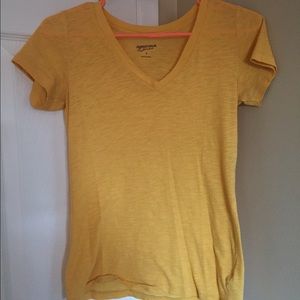 Yellow short sleeve top