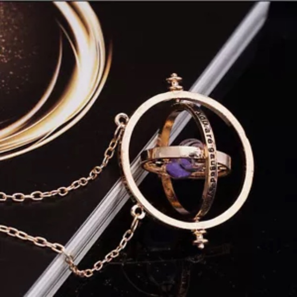 Harry Potter Time Turner Necklace Spins & Moves