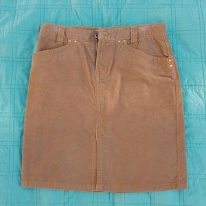 Tommy Hilfiger khaki corduroy skirt