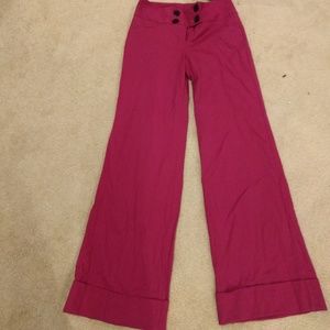 Express leopard lined sailor wide leg ruby