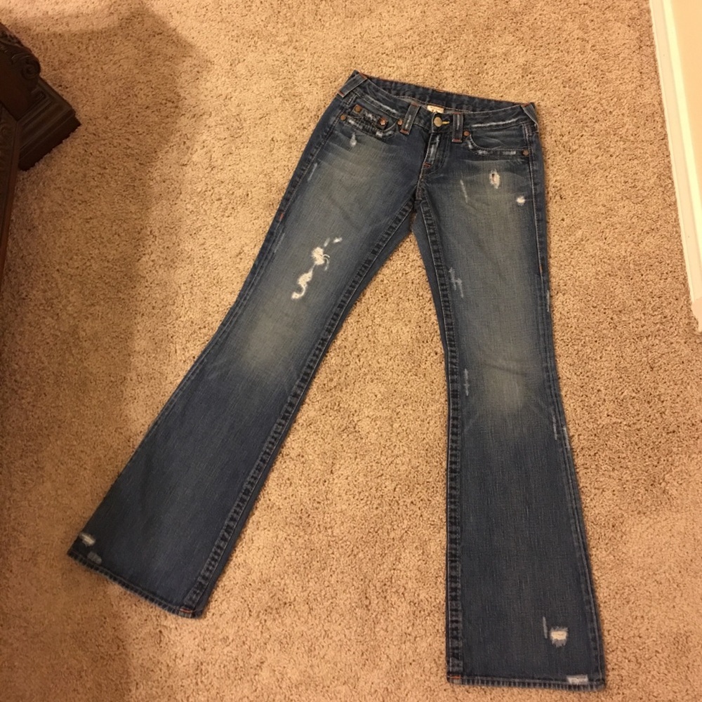 True Religion Jeans BOBBY size 28 distressed