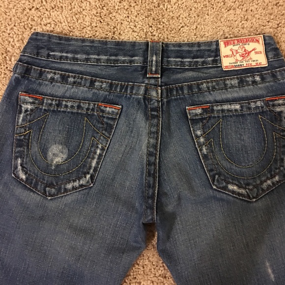 True Religion Jeans BOBBY size 28 distressed - Picture 3 of 8