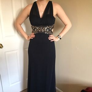 Blue prom dress