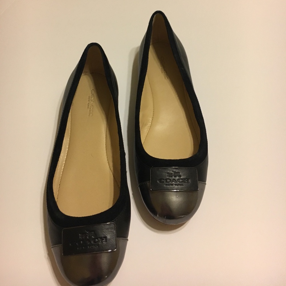 Black Coach Ballet flats