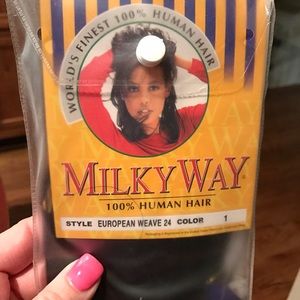 24" Glue-in Hair Extensions- Black Brand New