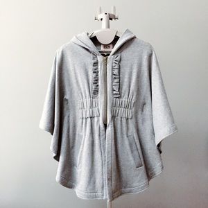 Juicy Couture Girls Hooded Cape with Zipper