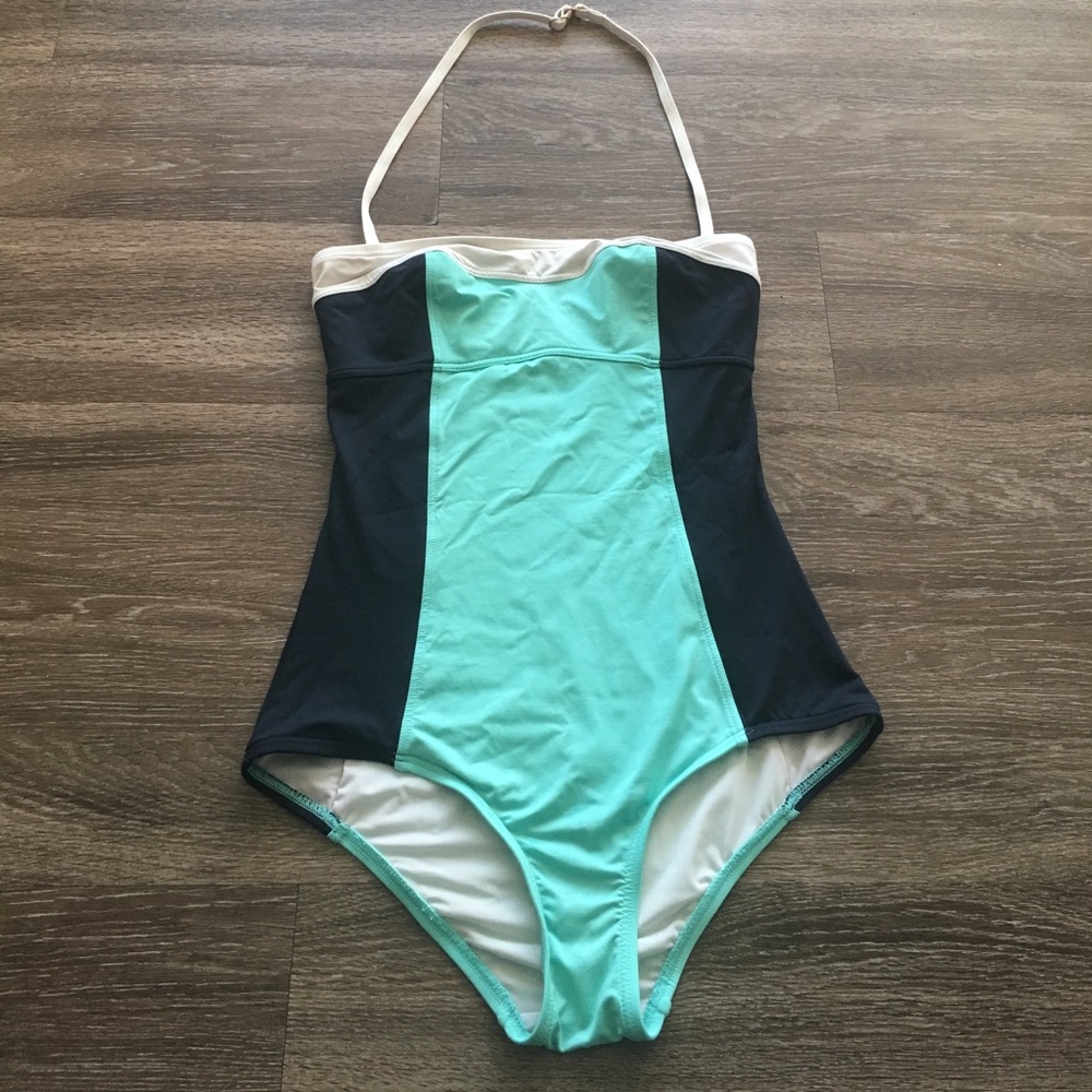 Kate Spade Colorblock One Piece Swimsuit