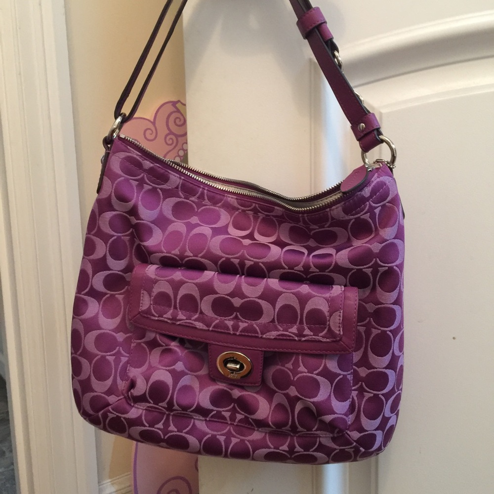 Coach purple bag