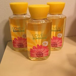 Bath & Body Works Love & Sunshine travel size gel