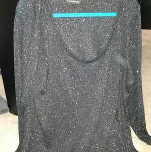Black glittery shirt