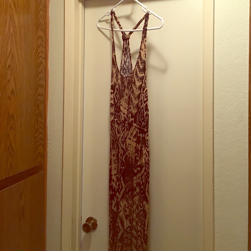 Tribal Maxi Dress with Back Detail