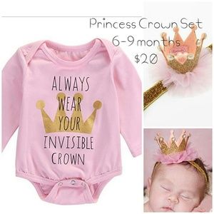 "Invisible Crown" baby SET!!