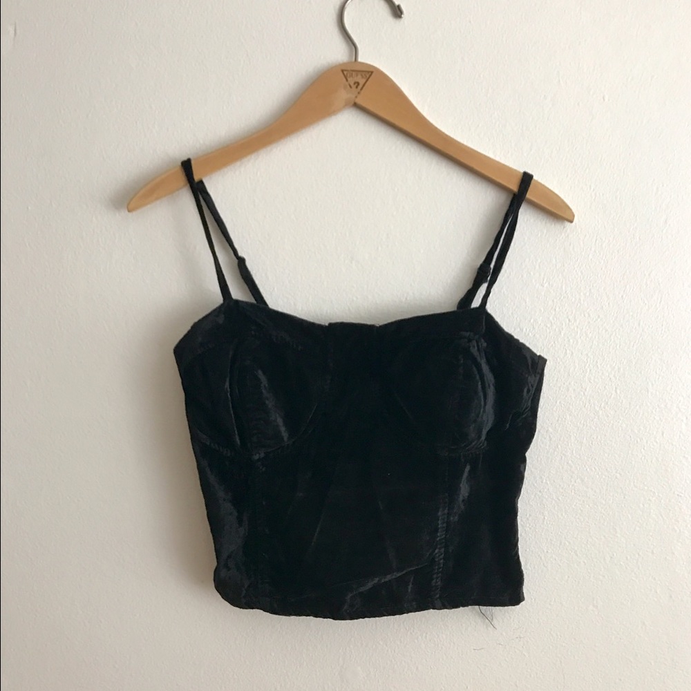 Charlette Russe Velvet Bustier
