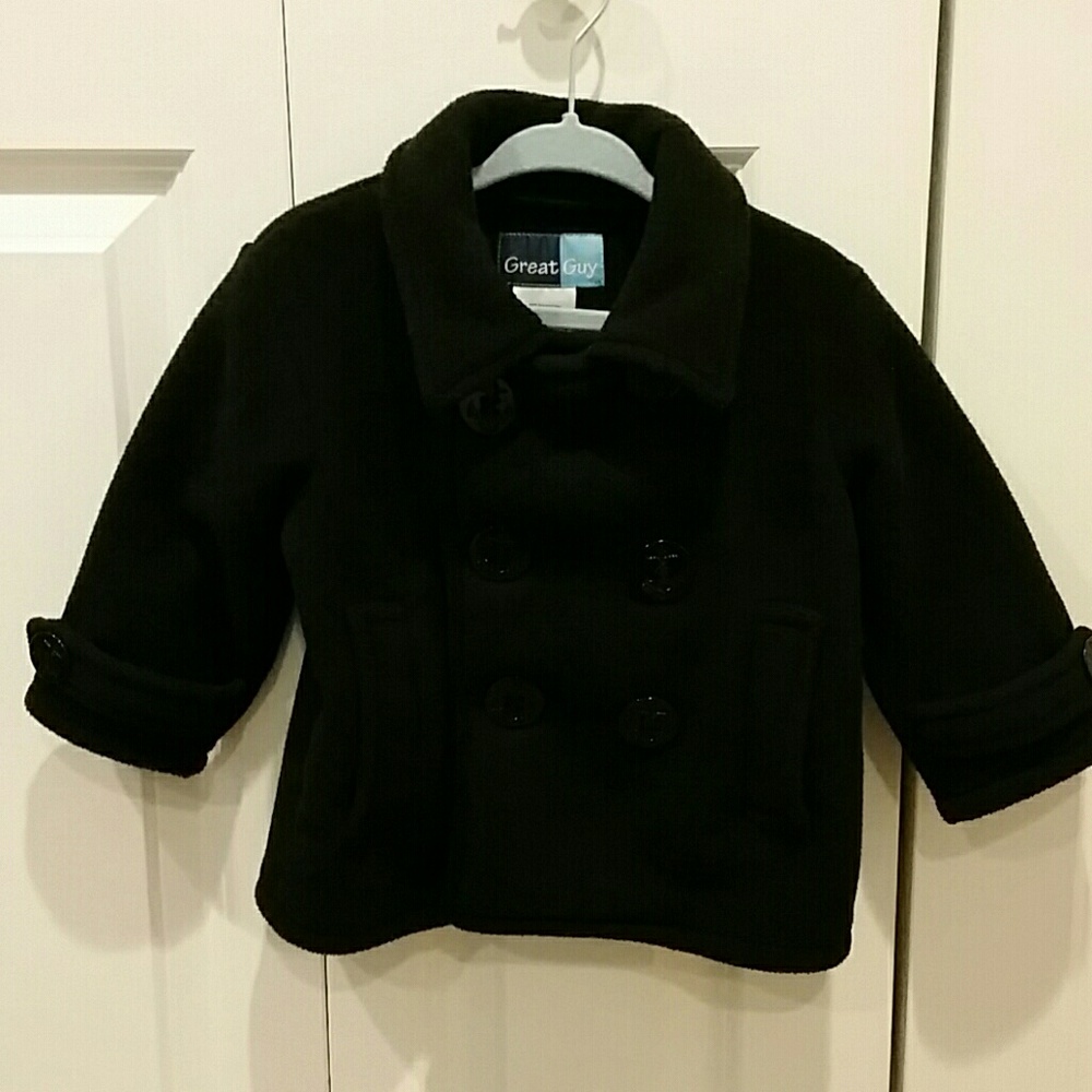 18 month Black Pea Coat