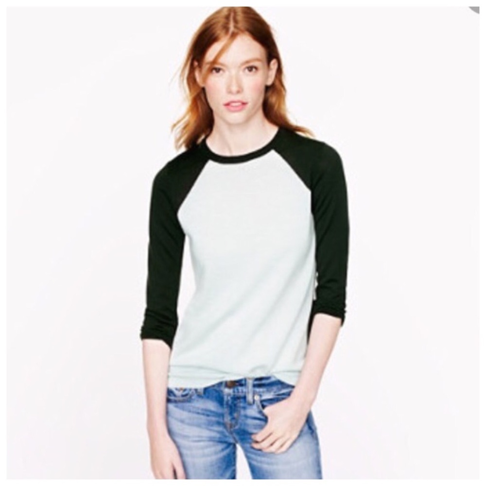 J. Crew Merino Tippi Baseball Sweater [multi]