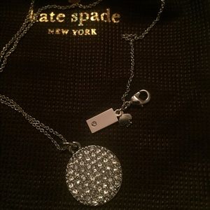 Silver-Tone pave Kate Spade necklace