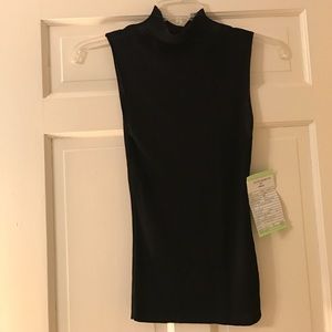 Black ribbed sleeveless top Rachel Roy - Medium