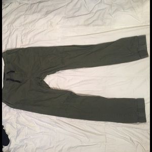 Army green joggers