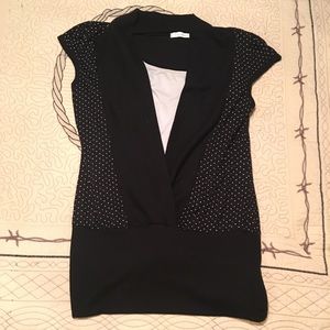 Charlotte Russe polka dot shirt