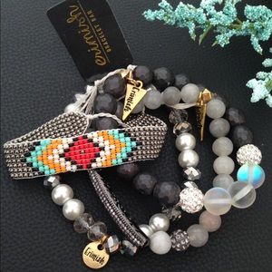 NWT ERIMISH Beaded Bracelets (Set of 4)