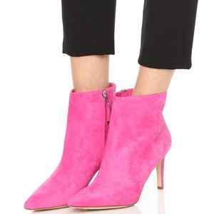 Sam Edelman suede hot pink boots